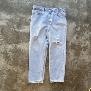 Vintage 90's Levi's 550 made In USA Light Wash 36x30